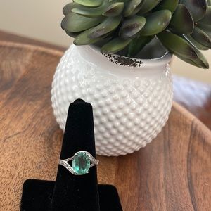2.75ct Green Amethyst Ring -Size 8